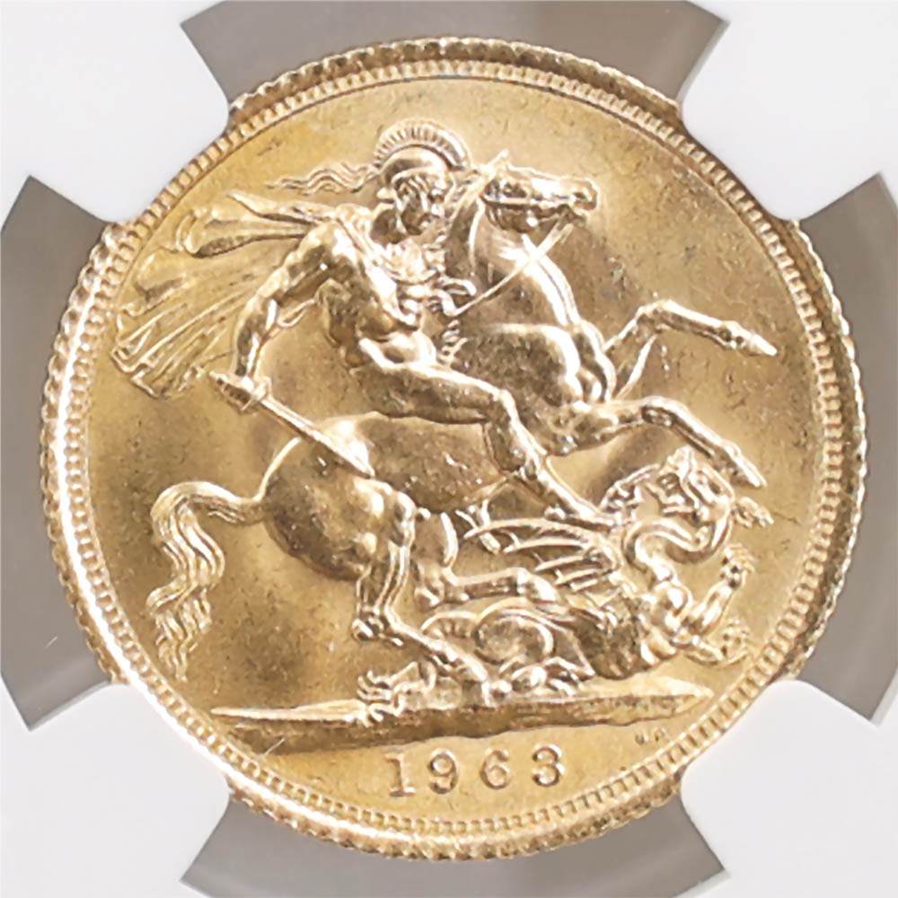 ��α�� 1963 �ѹ� ���ꥶ�٥�2�� ���֥�� 1�ݥ�ɡ�1���֥��˶�� NGC MS 65 ̤���ѡ�����̤������ �����硼��ε�༣