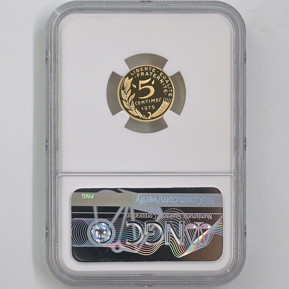 1979 �ե�� �ޥꥢ��� 5��������� �ԥ��ե��� ��� �ץ롼�� NGC PF 68 UC ��ǹ���� ����̤������