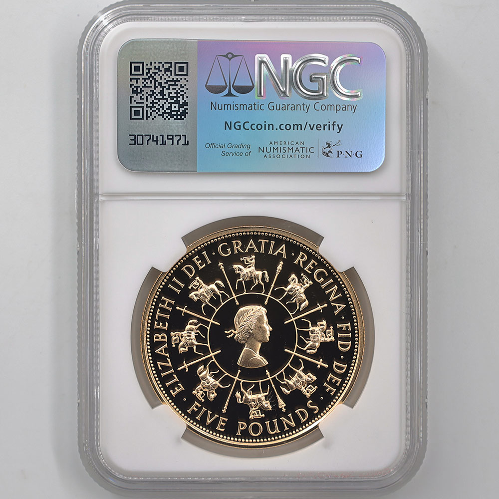 1993 �ѹ� ���ꥶ�٥�2�� �״�40��ǯ��ǰ 5�ݥ�� ��� �ץ롼�� NGC PF 70 UC �ǹ���� ����̤������ �����ꥹ ���