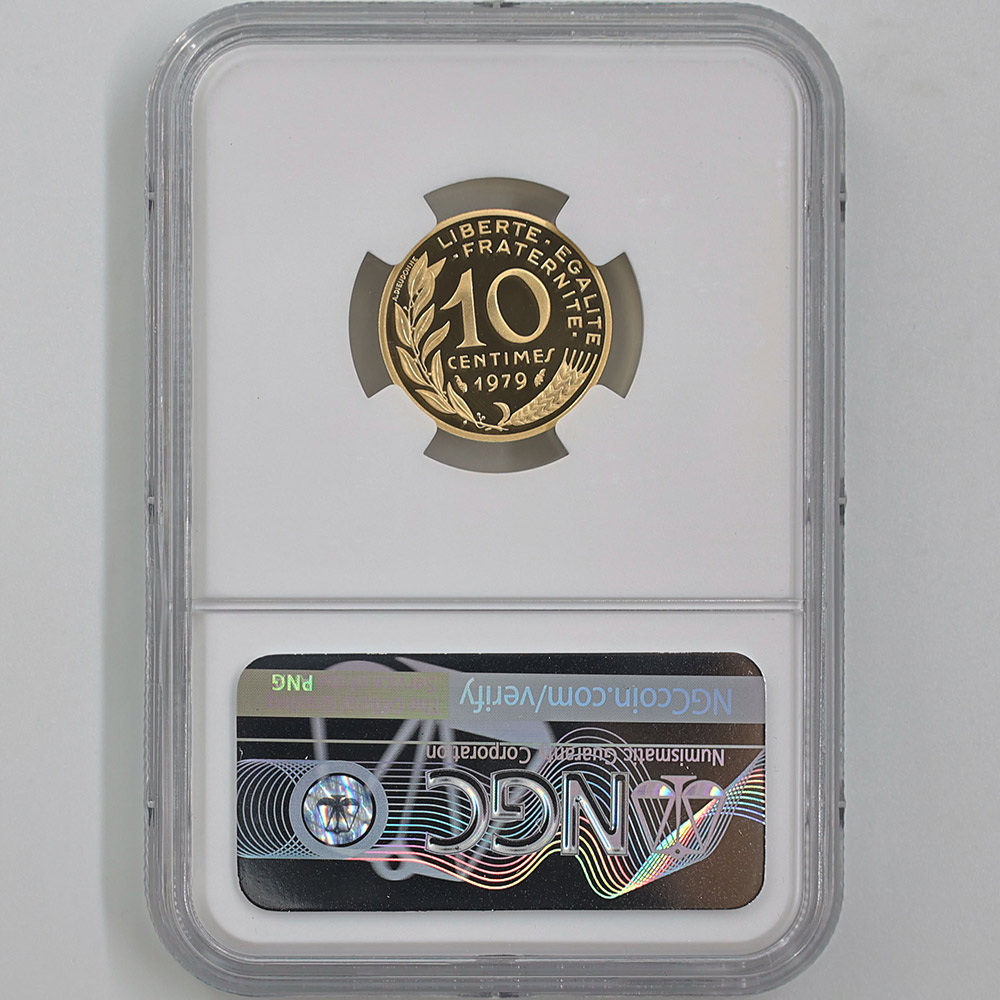 1979 �ե�� �ޥꥢ��� 10��������� �ԥ��ե��� ��� �ץ롼�� NGC PF 68 UC ��ǹ���� ����̤������