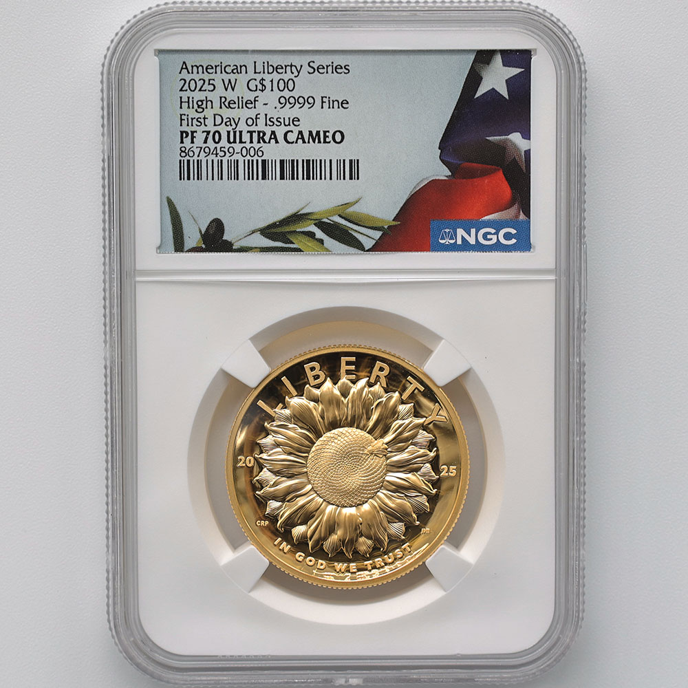 2025 ����ꥫ ��Хƥ� �ϥ���꡼�� 100�ɥ� ��� 1���� NGC PF 70 UC FDOI ������ �ʽ�������� �ǹ���� ����̤������ ��Ȣ��