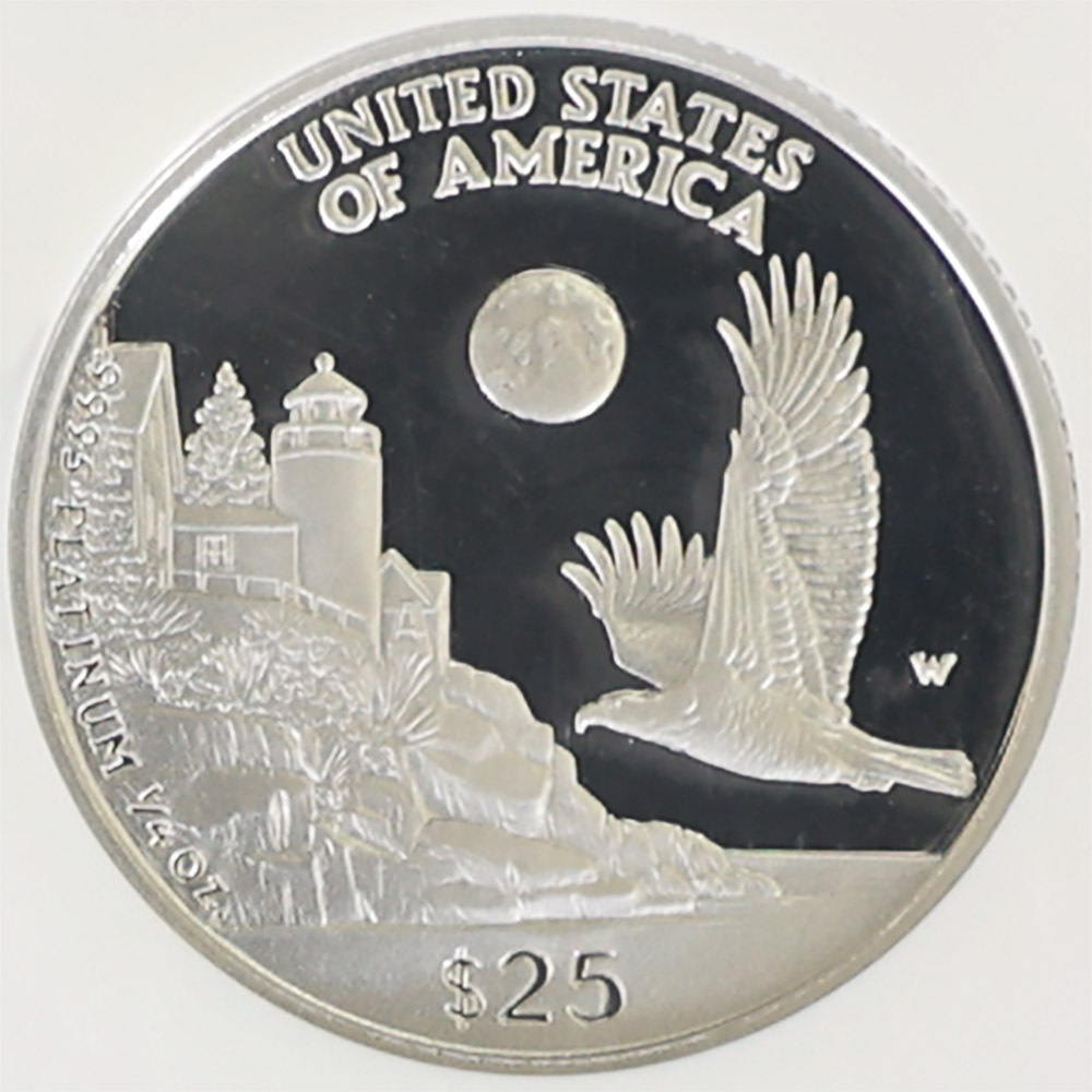 �������� 1998 ����ꥫ ��ͳ�ν��� 25�ɥ� �ץ���ʲ� 1/4���� �ץ롼�� NGC PF 70 UC �ǹ���� ���� ��Хƥ�