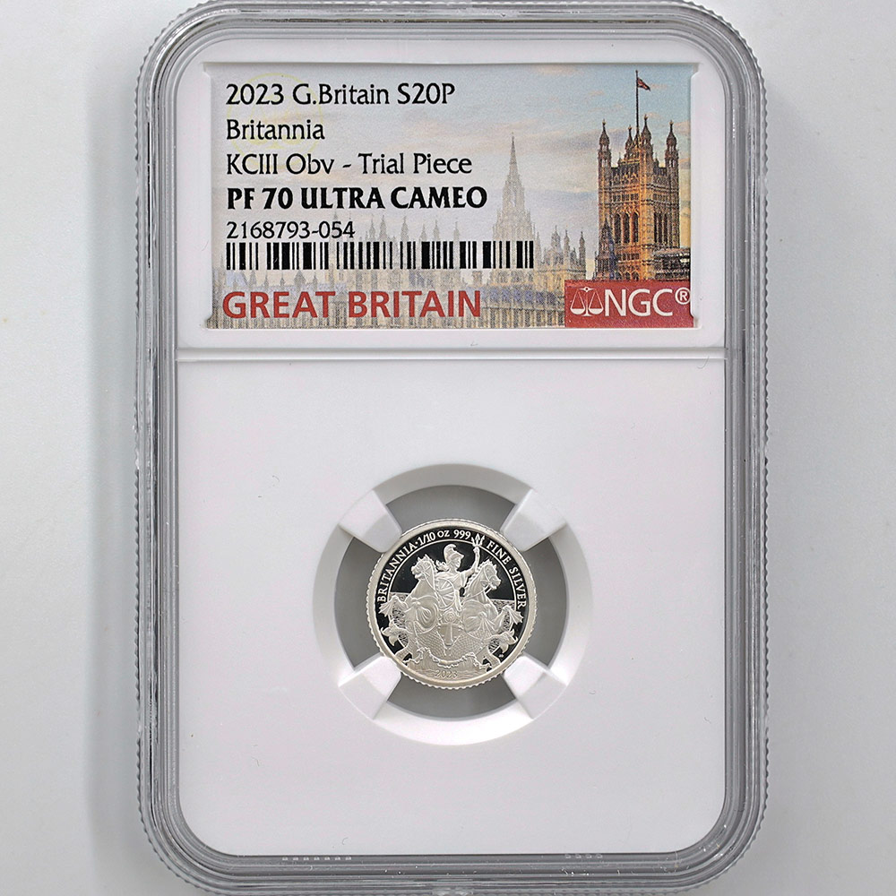 ����� 2023 �ѹ� �֥꥿�˥� 20�ڥ� ��� 1/10���� �ץ롼�� NGC PF 70 UC �ǹ���� ����̤������ ��Ȣ�� �����ꥹ ��� ������1��Τ�