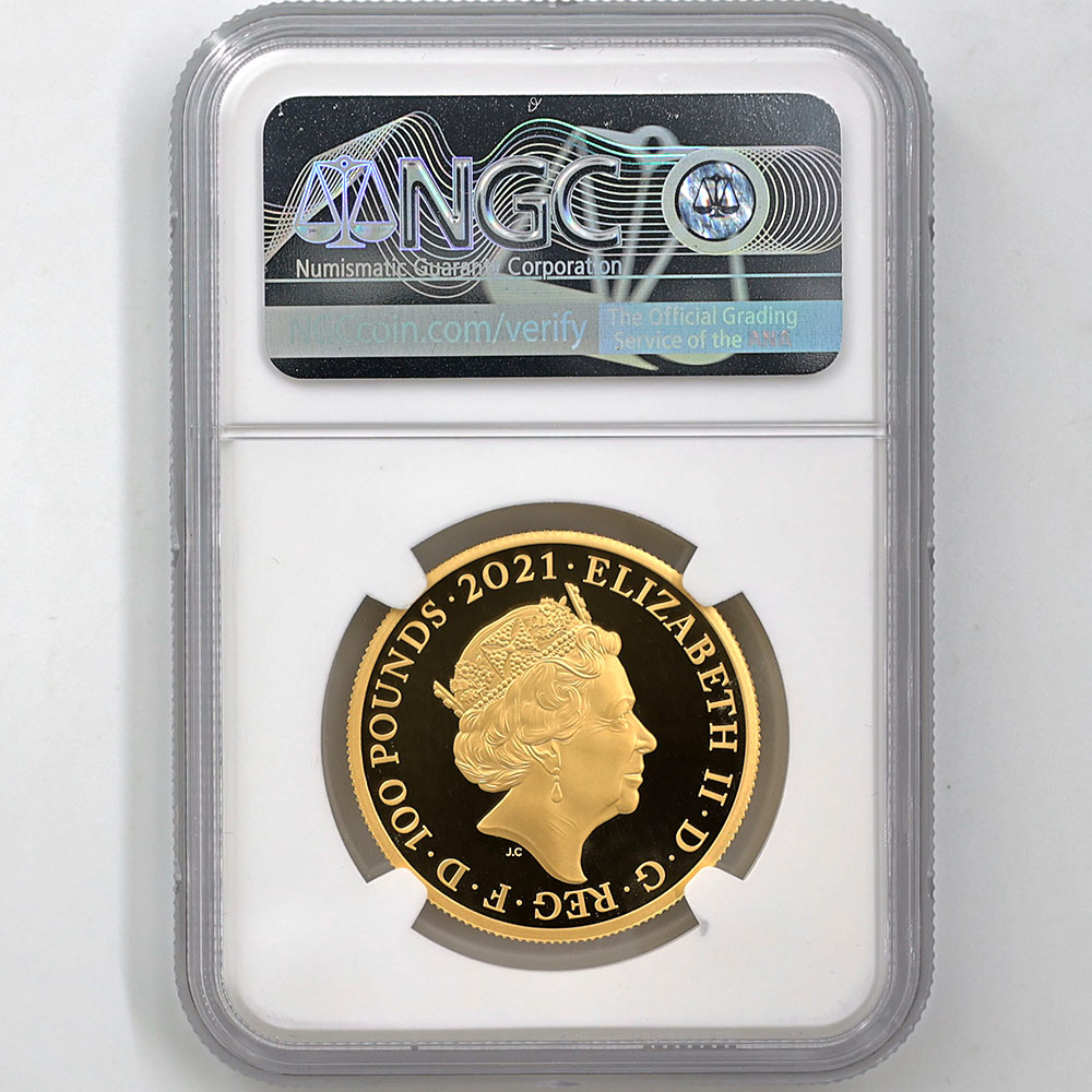  2021 ѹ ιΥꥹ 100ݥ  1 ץ롼 NGC PF 70 UC ER  ǹ ̤ Ȣաڥݥȡݥоݳ