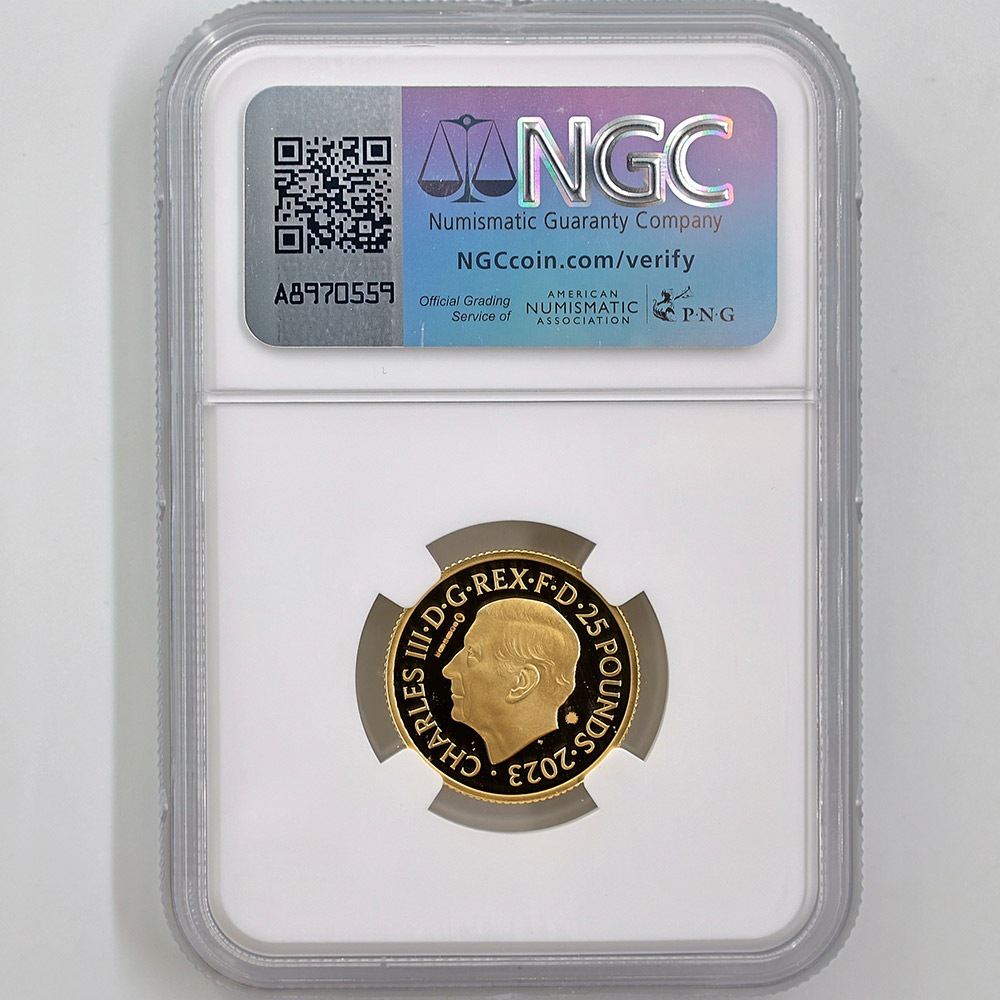 ����� 2023 �ѹ� ����Υߥ塼������� �ݥꥹ 25�ݥ�� ��� 1/4���� �ץ롼�� NGC PF 70 UC �ǹ���� ����̤������ ��Ȣ�� �����ꥹ ��� ������1��Τ�