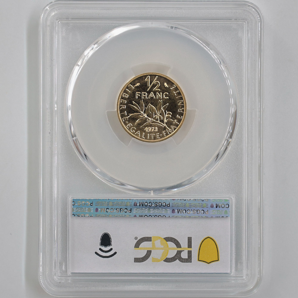 α 1973 ե 򼬤 1/2ե ԥե  PCGS SP 67 ǹ ̤