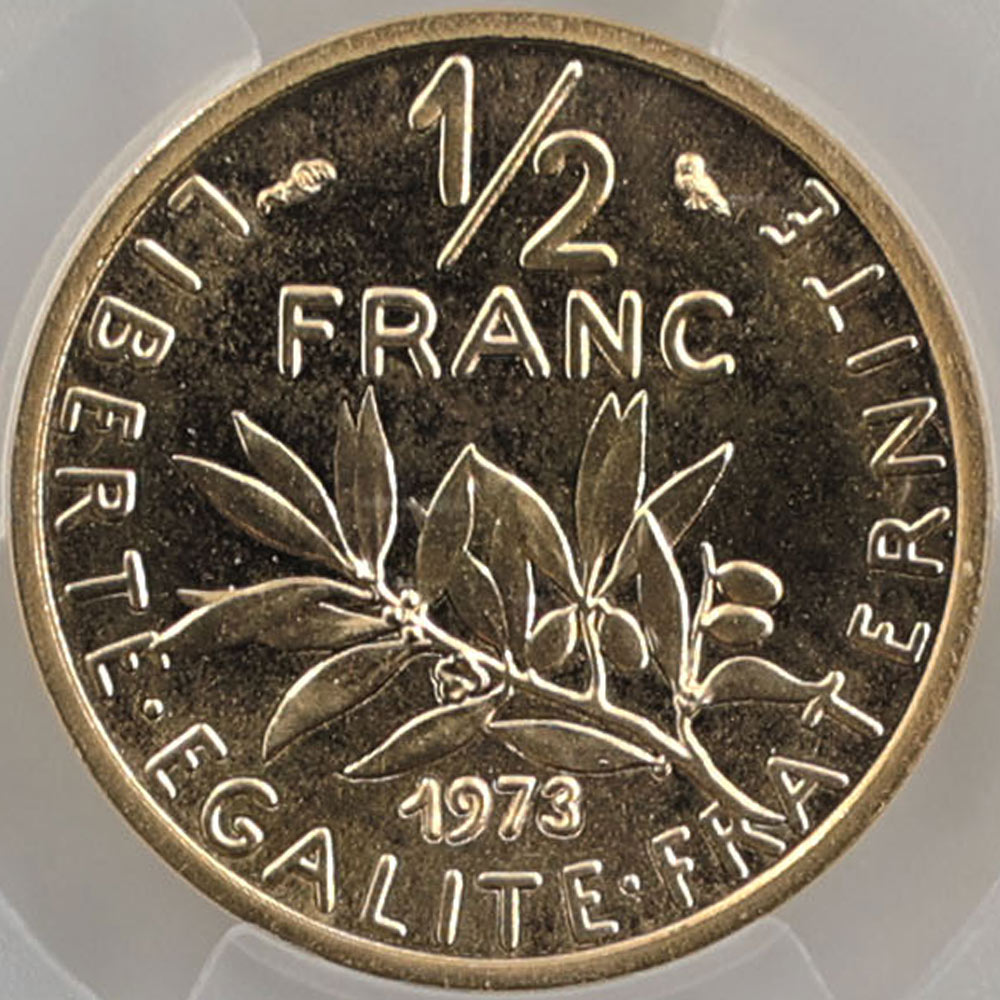 α 1973 ե 򼬤 1/2ե ԥե  PCGS SP 67 ǹ ̤