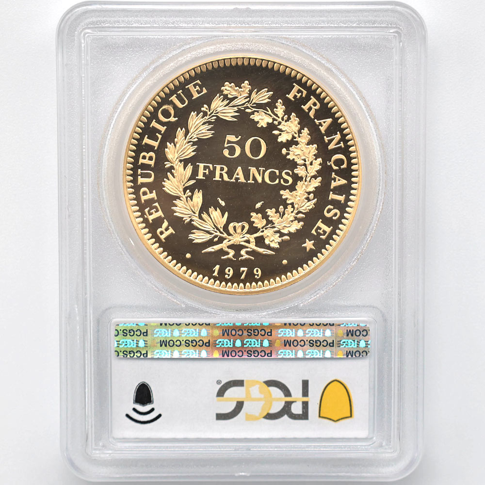 1979 �ե�� �إ饯�쥹 50�ե�� �ԥ��ե��� ��� �ץ롼�� PCGS SP 69 �ǹ���� ����̤������