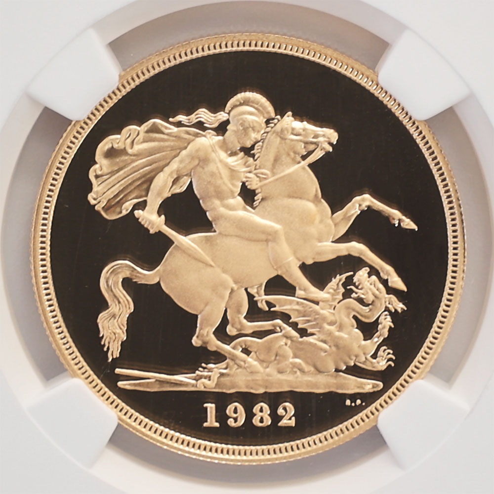 1982 �ѹ� ���ꥶ�٥�2�� ���֥�� 5�ݥ�ɡ�5���֥��˶�� �ץ롼�� NGC PF 69 UC ��ǹ���� ����̤������ �����硼��ε�༣ �����ꥹ ���