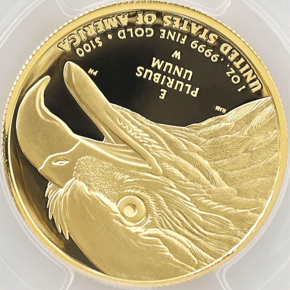 �������� 2021 ����ꥫ �ϥ���꡼�� ��ͳ�ν��� 100�ɥ� ��� 1���� �ץ롼�� PCGS PR 70 DCAM FS ������ �ǹ���� ����̤������