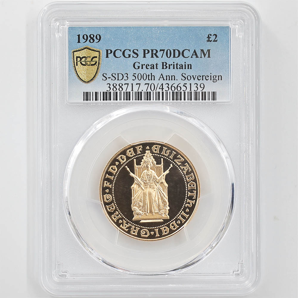  1989 ѹ ꥶ٥2 ֥ 500ǯǰ 2ݥ  ץ롼 PCGS PR 70 DCAM ǹ ̤ Ȣ 塼 ڥݥȡݥоݳ