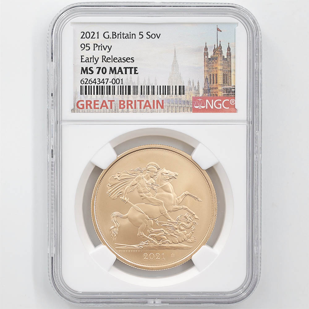 2021 �ѹ� ���ꥶ�٥�2�� ���֥�� 5�ݥ�� ��� ̤���� NGC MS 70 MATTE ER ������ �ǹ���� ����̤������ ��Ȣ�� �����ꥹ ���