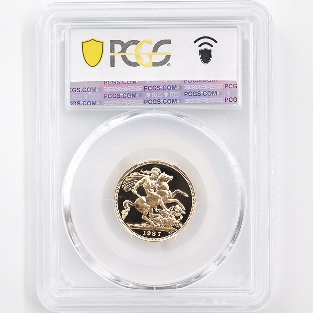 �������� 1987 �ѹ� ���ꥶ�٥�2�� ���֥�� 1�ݥ�ɡ�1���֥��˶�� �ץ롼�� PCGS PR 70 DCAM �ǹ���� ����̤������ �����硼��ε�༣ �����ꥹ ��� �ڥݥ���ȡ������ݥ������оݳ���