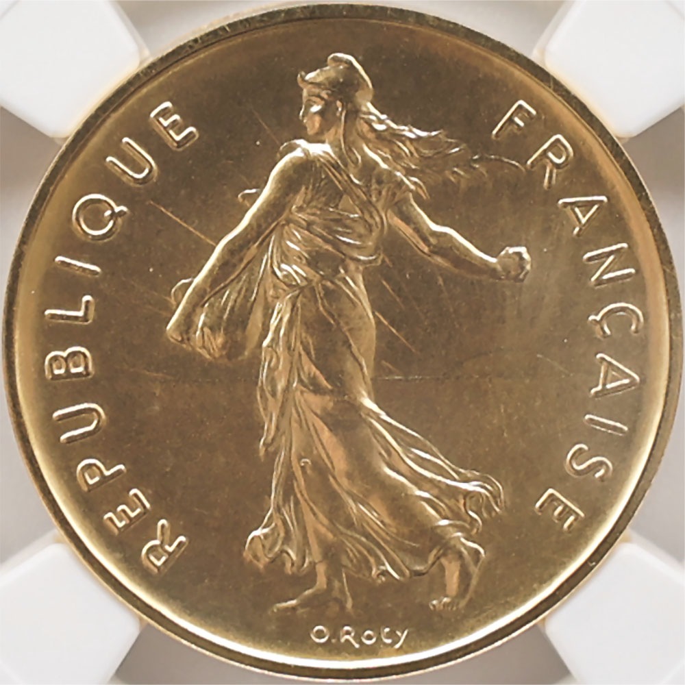 1974 �ե�� ��򼬤����� 5�ե�� �ԥ��ե��� ��� �ץ롼�� NGC PF 67 ����̤������