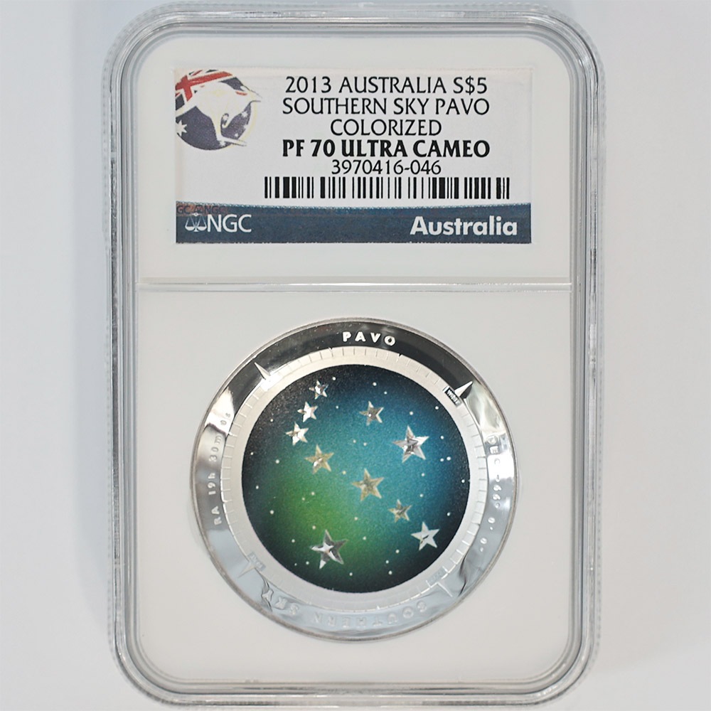 ������ 2013 �������ȥ�ꥢ ��ŷ��ŷ��� �����㤯�� �ɡ��෿ ��� 1���� �ץ롼��  NGC PF 70 UC �ǹ���� ����̤������