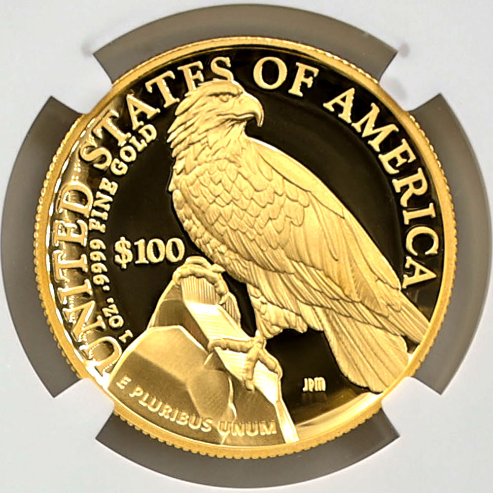 2023 ����ꥫ ��Хƥ� �ϥ���꡼�� 100�ɥ� ��� 1���� �ץ롼�� NGC PF 70 UC FR ������ �ǹ���� ����̤������ ��Ȣ��