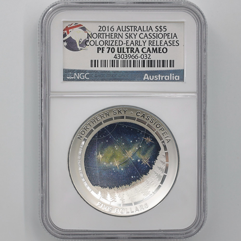  2016 ȥꥢ ŷŷ ڥ 5ɥ  1 ץ롼 ɡ෿ NGC PF 70 UC ER  ǹ ̤ Ȣ