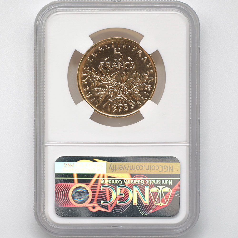 1973 �ե�� ��򼬤����� 5�ե�� �ԥ��ե��� ��� �ץ롼�� NGC PF 68 ��ǹ���� ����̤������