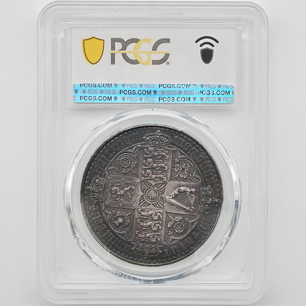 1847 �ѹ� �������ȥꥢ���� �����å����饦�� 1���饦�� ��� �ץ롼�� PCGS PR 62 UNDECIMO EDGE ��̤������