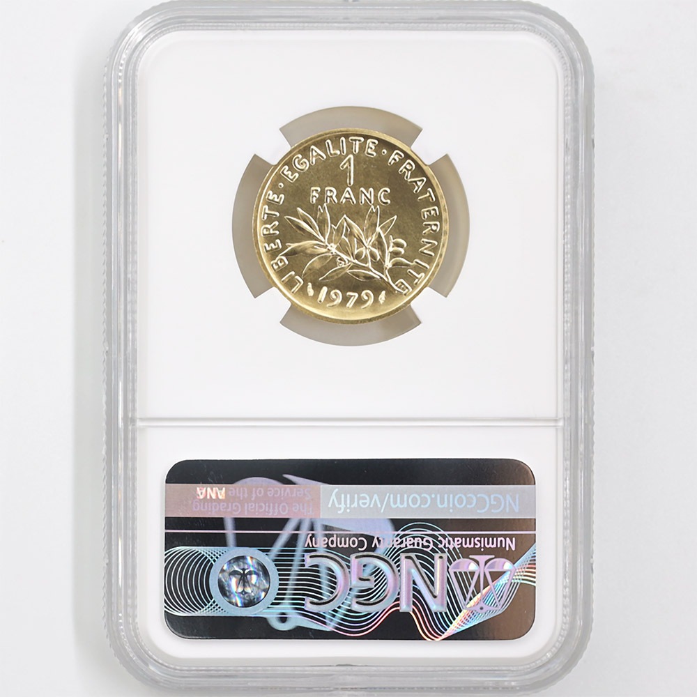 1979 �ե�� ��򼬤����� 1 �ե�� �ԥ��ե��� ��� �ץ롼�� NGC PF 69 ��ǹ���� ����̤������