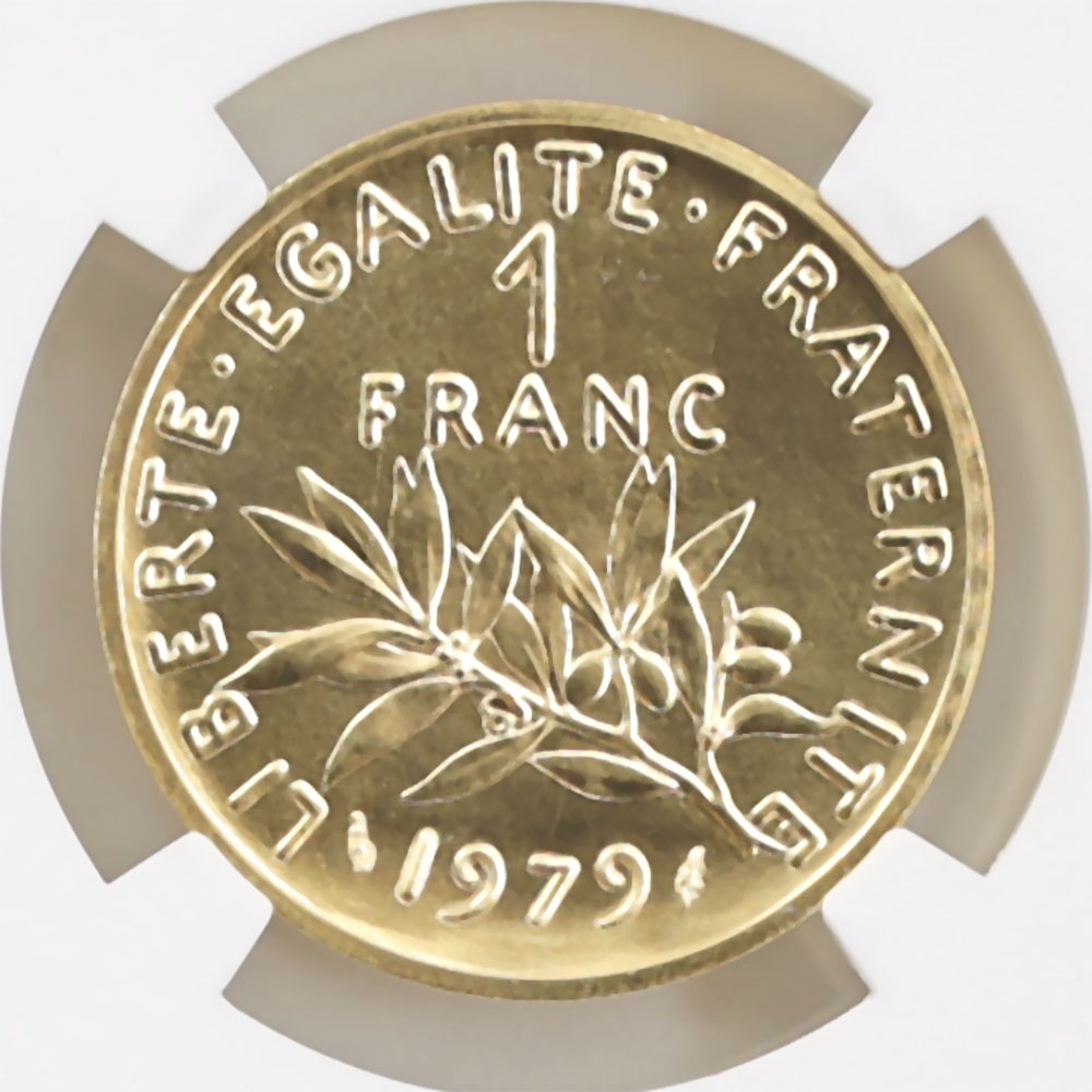 1979 �ե�� ��򼬤����� 1 �ե�� �ԥ��ե��� ��� �ץ롼�� NGC PF 69 ��ǹ���� ����̤������