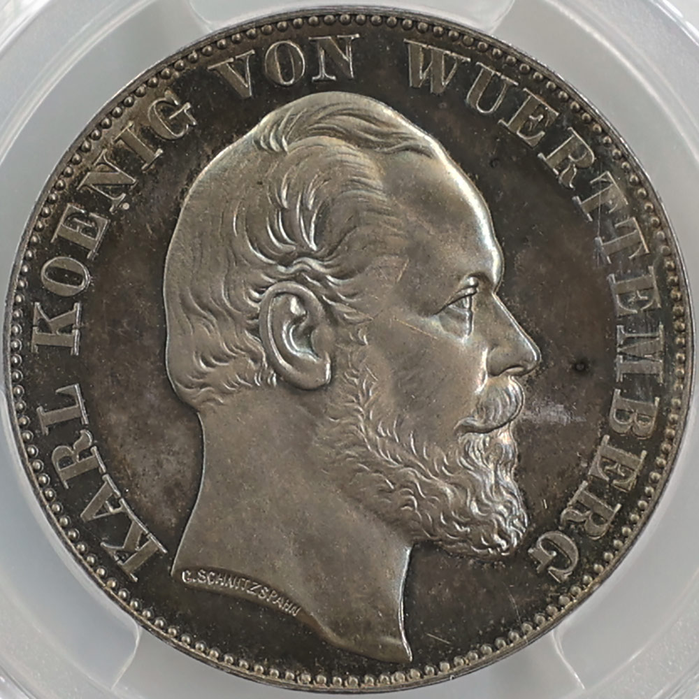 1871 �ɥ��� �����ƥ�٥륯 ������1�� 1�����顼 ��� �ץ롼�� PCGS PR 67 �ǹ���� ����̤������