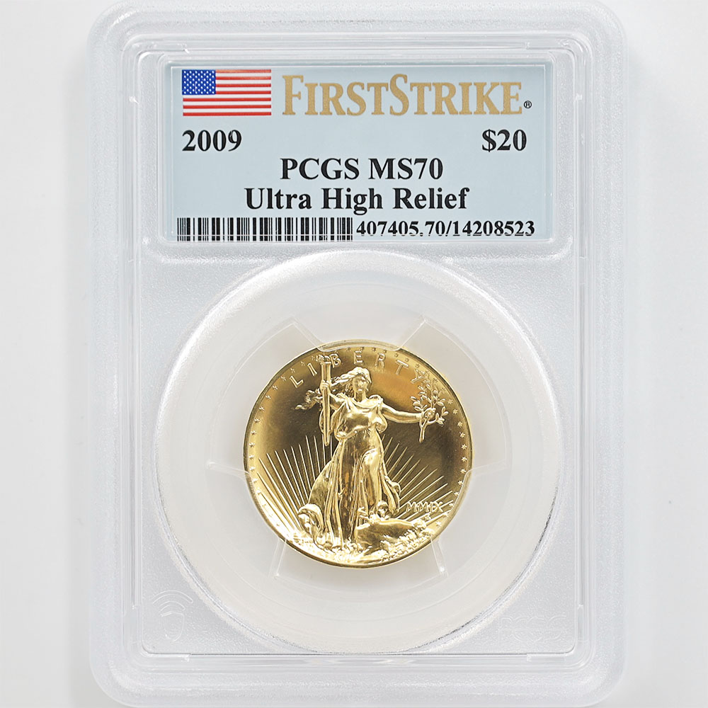 2009 ����ꥫ ����ȥ�ϥ���꡼�� ���֥륤������ 20�ɥ� ��� 1���� ̤���� PCGS MS 70 FS ������ �ǹ���� ����̤������