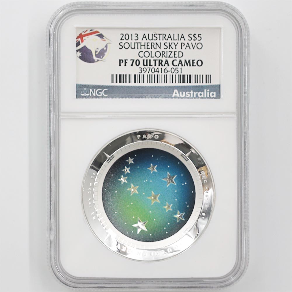 ������ 2013 �������ȥ�ꥢ ��ŷ��ŷ��� �����㤯�� �ɡ��෿ ��� 1���� �ץ롼��  NGC PF 70 UC �ǹ���� ����̤������