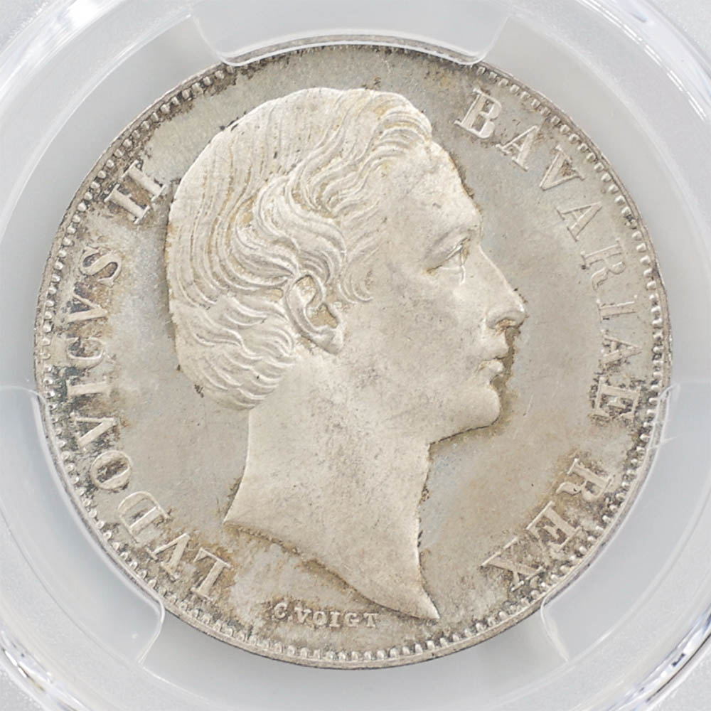 1867 �ɥ��� �Х������ �롼�ȥ�����2�� 1�����顼 ��� PCGS MS 66 �ǹ���� ����̤������