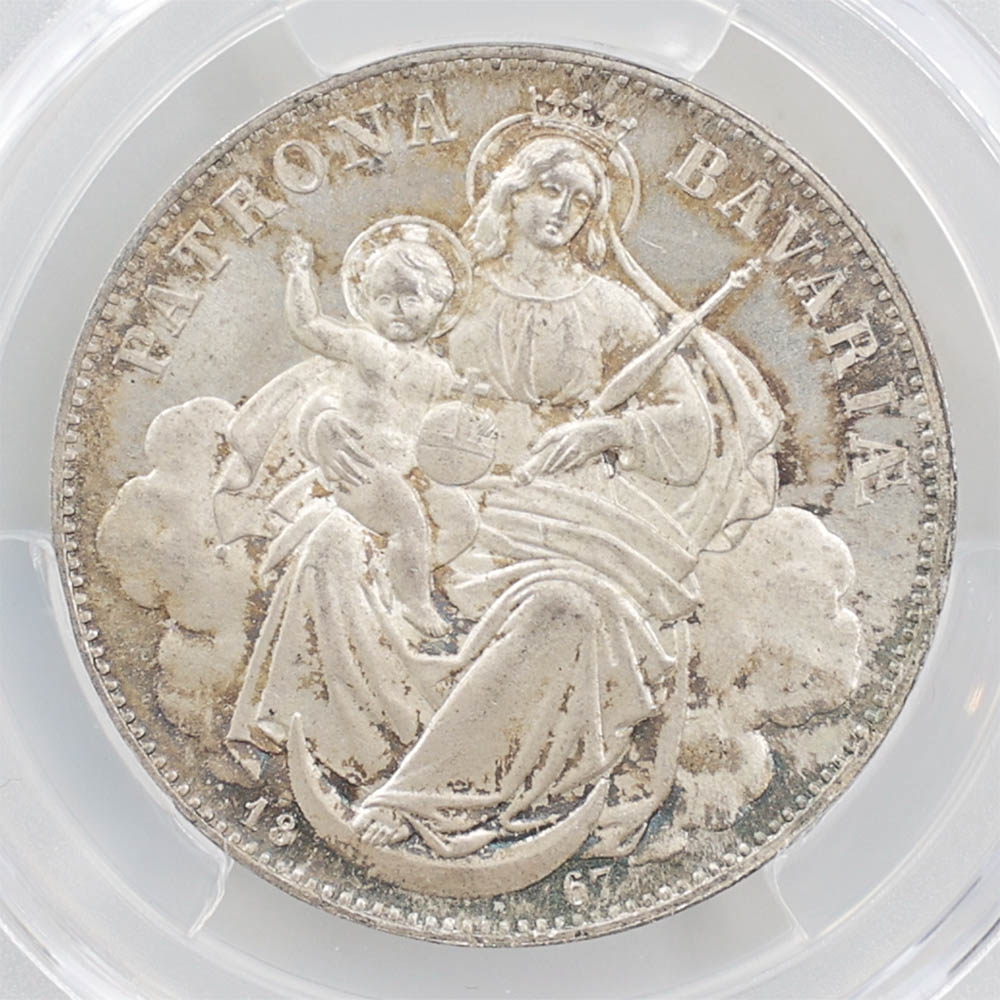 1867 �ɥ��� �Х������ �롼�ȥ�����2�� 1�����顼 ��� PCGS MS 66 �ǹ���� ����̤������