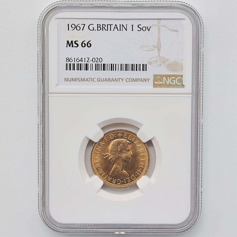 1967 �ѹ� ���ꥶ�٥�2�� ���֥�� 1�ݥ�ɡ�1���֥��˶�� NGC MS 66 ����̤������ �����硼��ε�༣