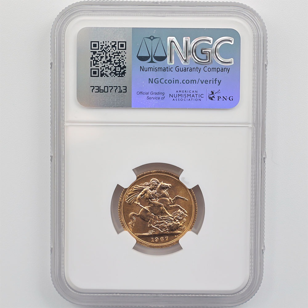 1967 �ѹ� ���ꥶ�٥�2�� ���֥�� 1�ݥ�ɡ�1���֥��˶�� NGC MS 66 ����̤������ �����硼��ε�༣