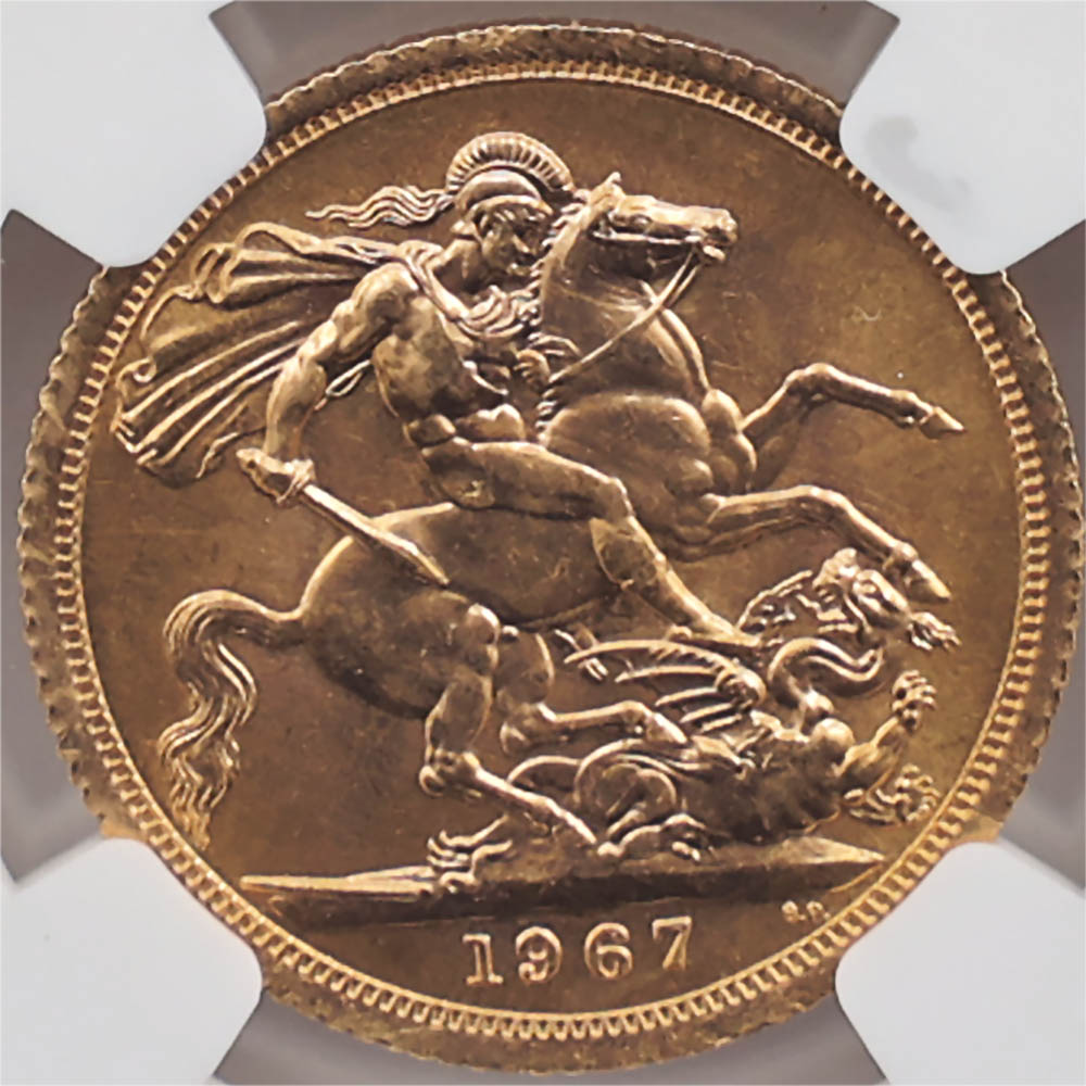 1967 �ѹ� ���ꥶ�٥�2�� ���֥�� 1�ݥ�ɡ�1���֥��˶�� NGC MS 66 ����̤������ �����硼��ε�༣