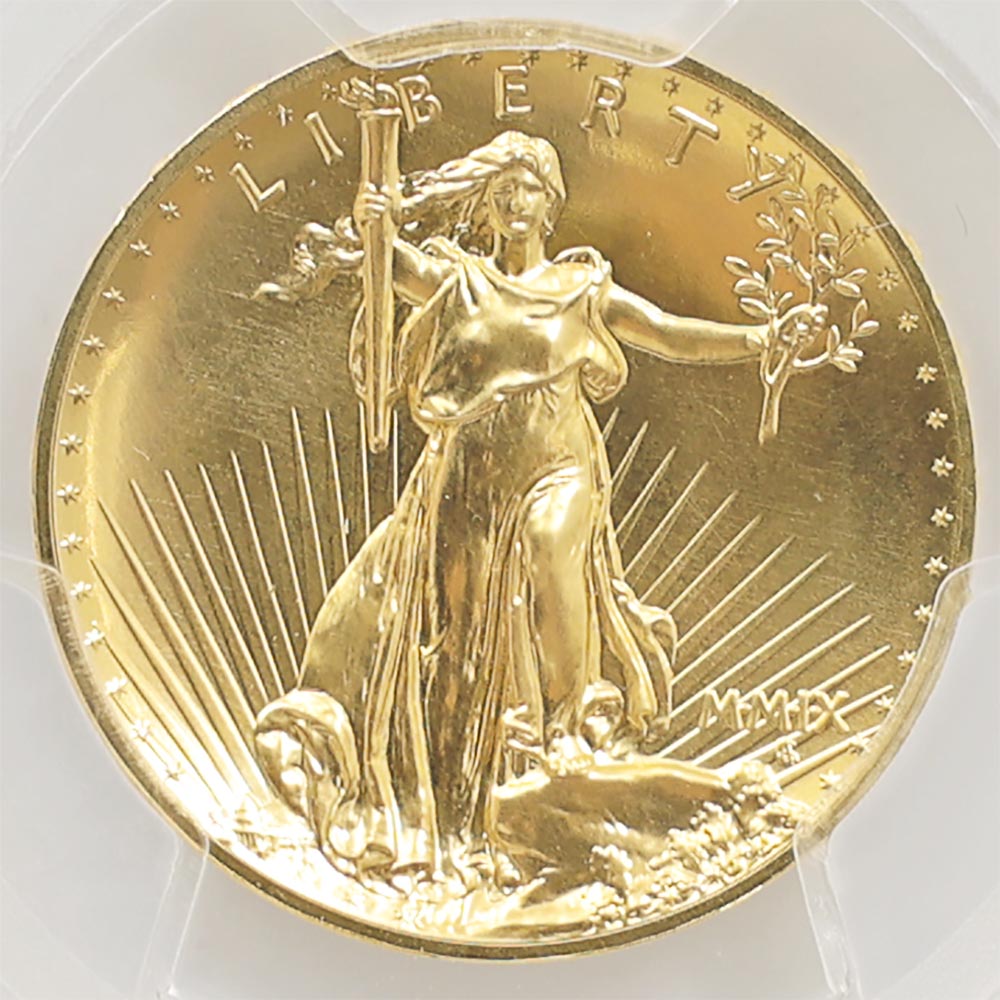 2009 ����ꥫ ����ȥ�ϥ���꡼�� ���֥륤������ 20�ɥ� ��� 1���� ̤���� PCGS MS 70 �ǹ���� ����̤������ ����󡦥�륫��ƥ� ������