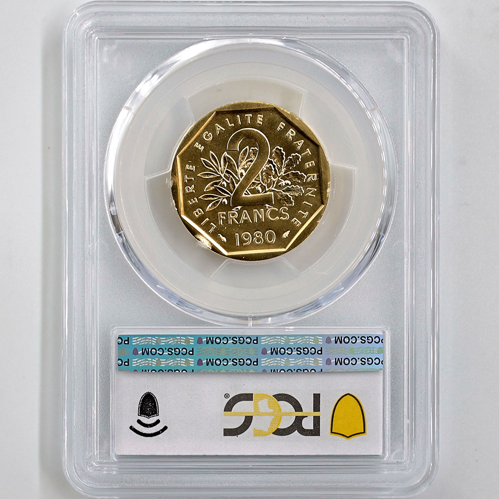 1980 �ե�� ��򼬤����� 2�ե�� �ԥ��ե��� ��� PCGS SP 68 �ǹ���� ����̤������