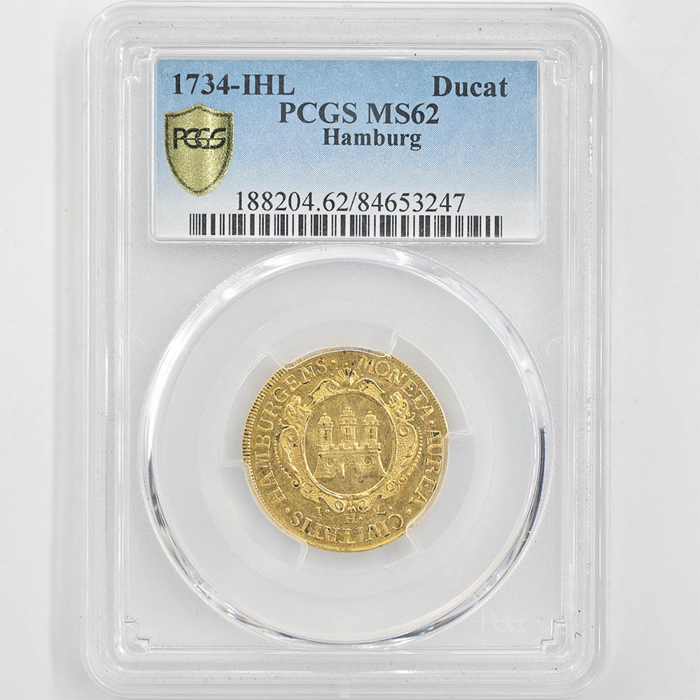 �������� 1734 �ɥ��� �ϥ�֥륯 1�����å� ��� PCGS MS 62 ��ǹ���� ��̤������ �ڥݥ���ȡ������ݥ������оݳ���