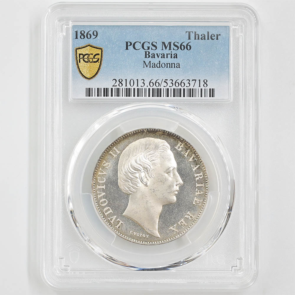 1869 �ɥ��� �Х������ �롼�ȥ�����2�� 1�����顼 ��� PCGS MS 66 �ǹ���� ����̤������