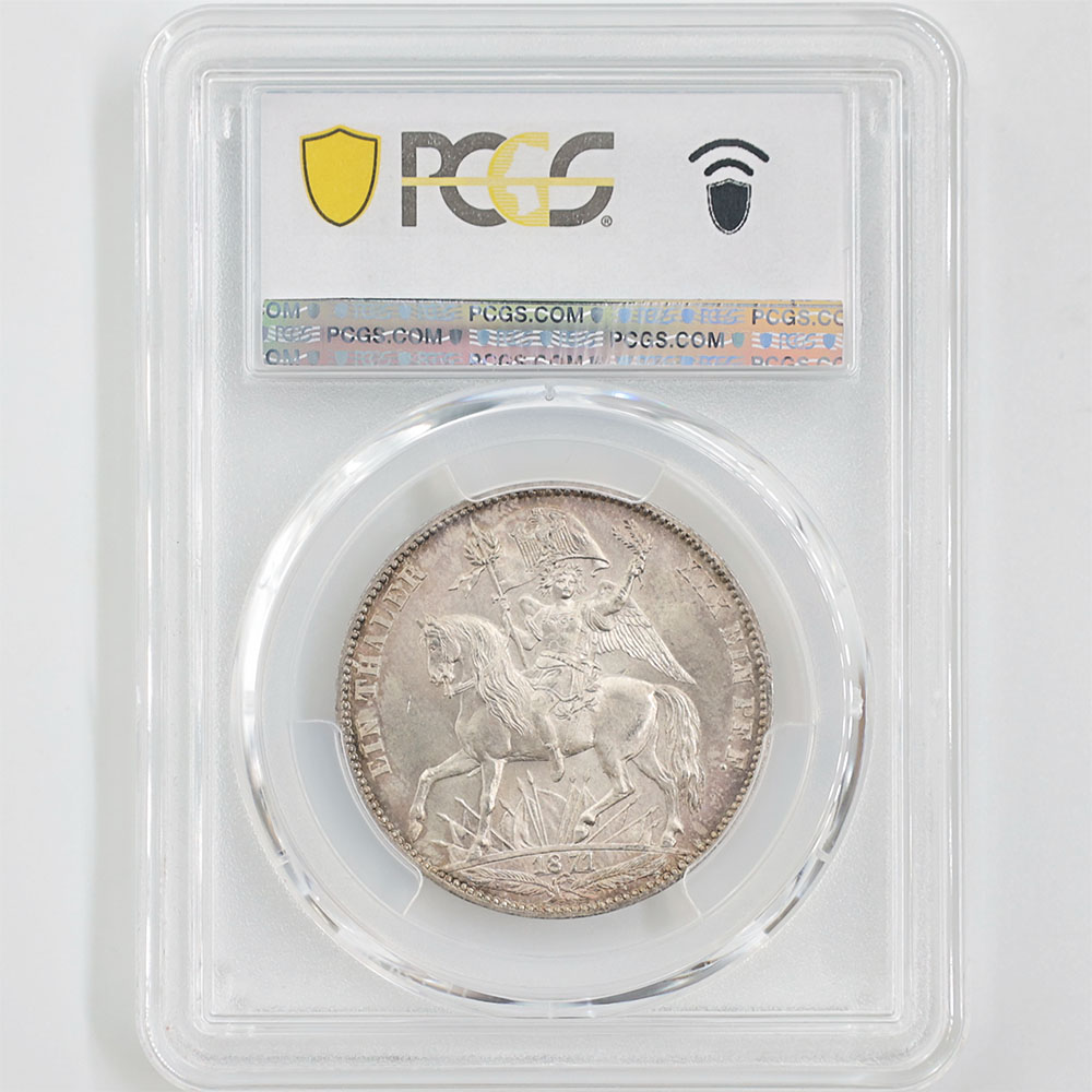 1871 �ɥ��� �������󲦹� ��ϥ� ��ʩ���辡����ǰ 1�����顼 ��� PCGS MS 67 �ǹ���� ����̤������