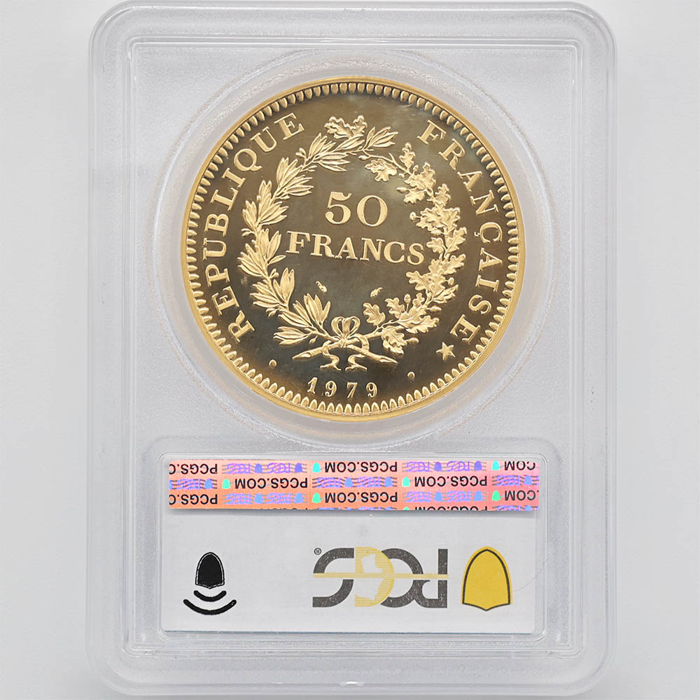 1979 �ե�� �إ饯�쥹 50�ե�� �ԥ��ե��� ��� �ץ롼�� PCGS SP 68 �ǹ���� ����̤������