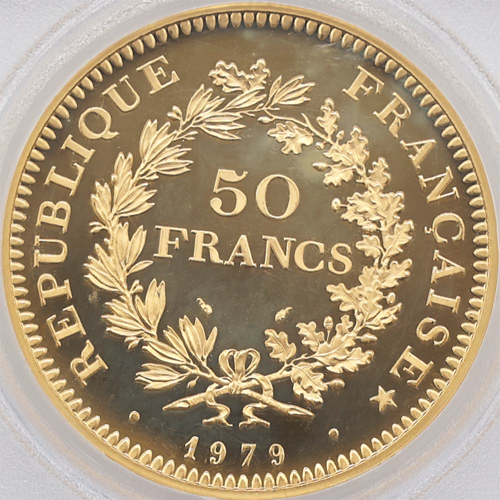 1979 �ե�� �إ饯�쥹 50�ե�� �ԥ��ե��� ��� �ץ롼�� PCGS SP 68 �ǹ���� ����̤������