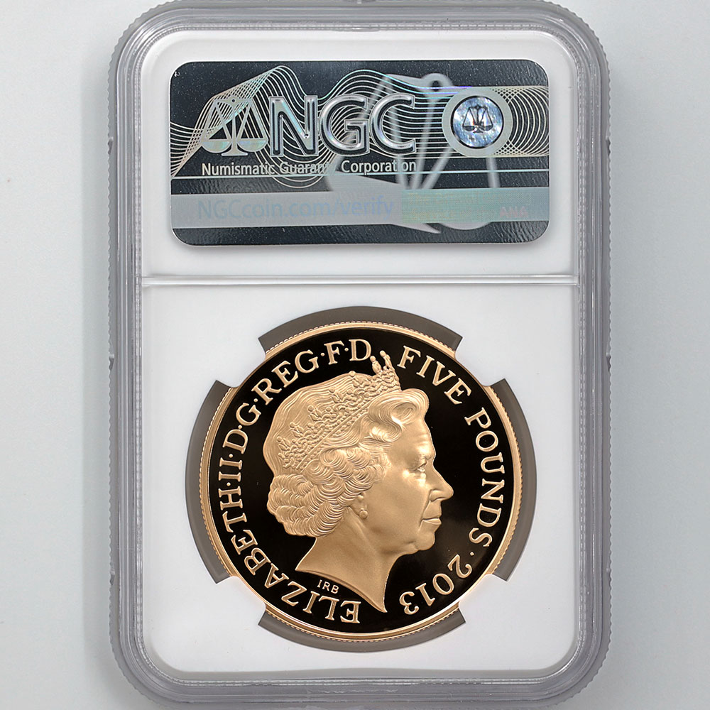 2013 �ѹ� ���ꥶ�٥�2�� �״�60��ǯ��ǰ 5�ݥ�� ��� �ץ롼�� NGC PF 70 UC �ǹ���� ����̤������ �����ꥹ ���