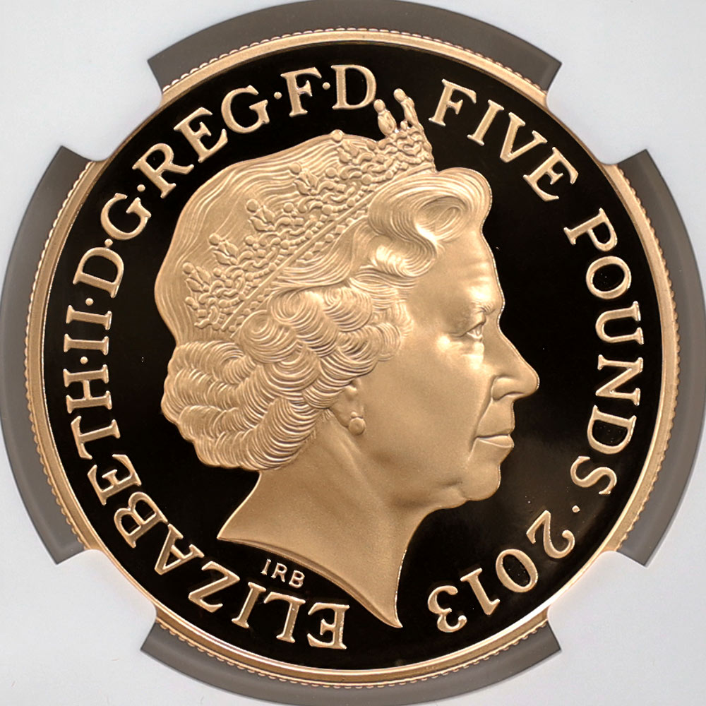 2013 �ѹ� ���ꥶ�٥�2�� �״�60��ǯ��ǰ 5�ݥ�� ��� �ץ롼�� NGC PF 70 UC �ǹ���� ����̤������ �����ꥹ ���