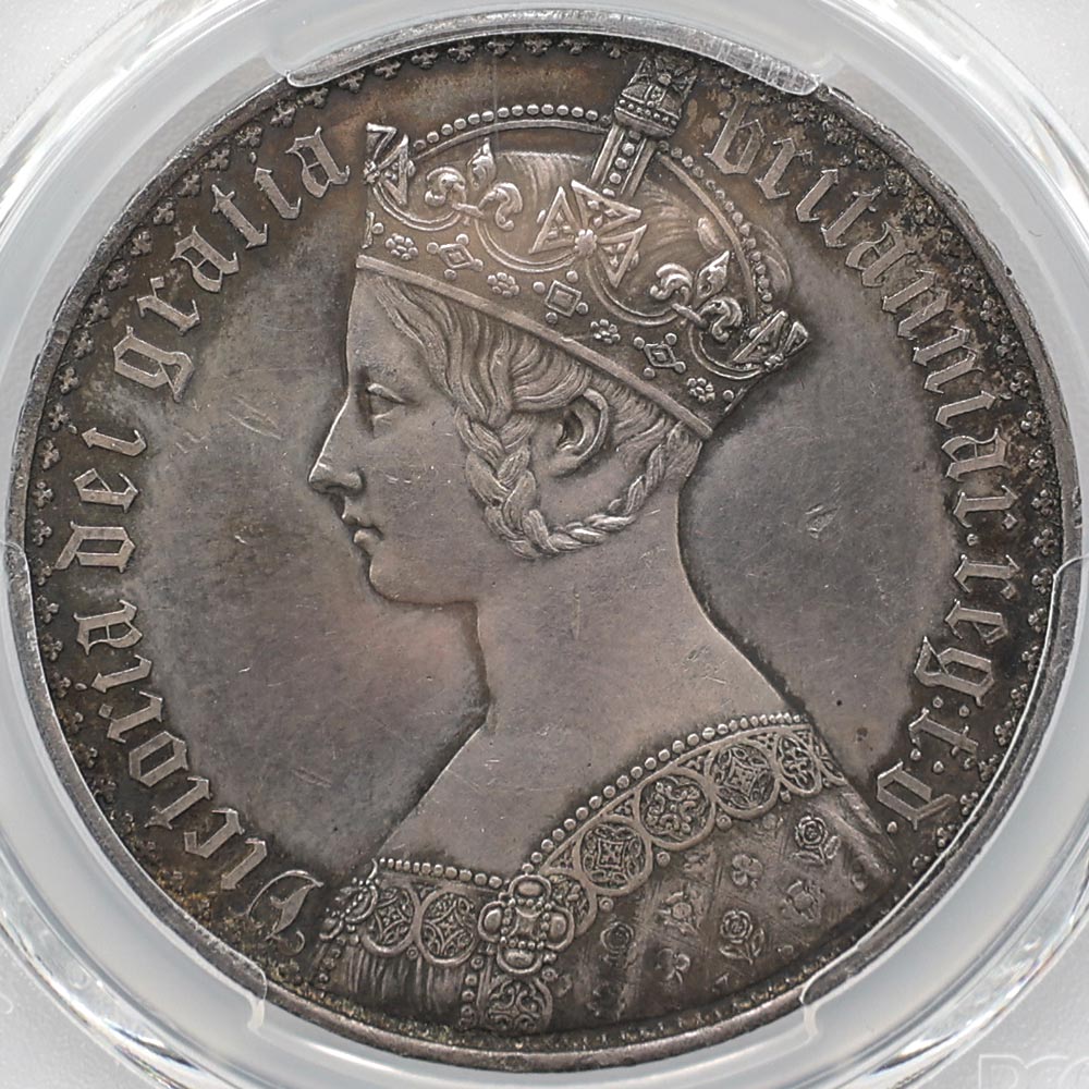 �������� 1847 �ѹ� �ӥ��ȥꥢ���� �����å����饦�� 1���饦�� ��� �ץ롼�� PCGS PR 60 UNDECIMO EDGE �����ʡڥݥ���ȡ������ݥ������оݳ���