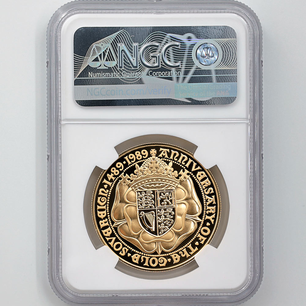1989 �ѹ� ���ꥶ�٥�2�� ���֥�� 500��ǯ��ǰ 5�ݥ�ɡ�5���֥��� / 5Pounds��5Sovereign�˶�� �ץ롼�� NGC PF 70 UC �ǹ���� ����̤������ ���塼���������� �����ꥹ ���