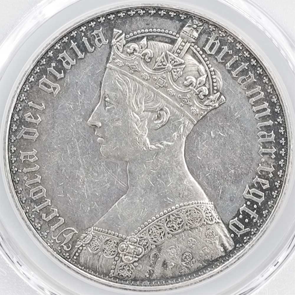  1847 ѹ ӥȥꥢ å饦 1饦  ץ롼 PCGS PR 55 UNDECIMO EDGE ʡڥݥȡݥоݳ