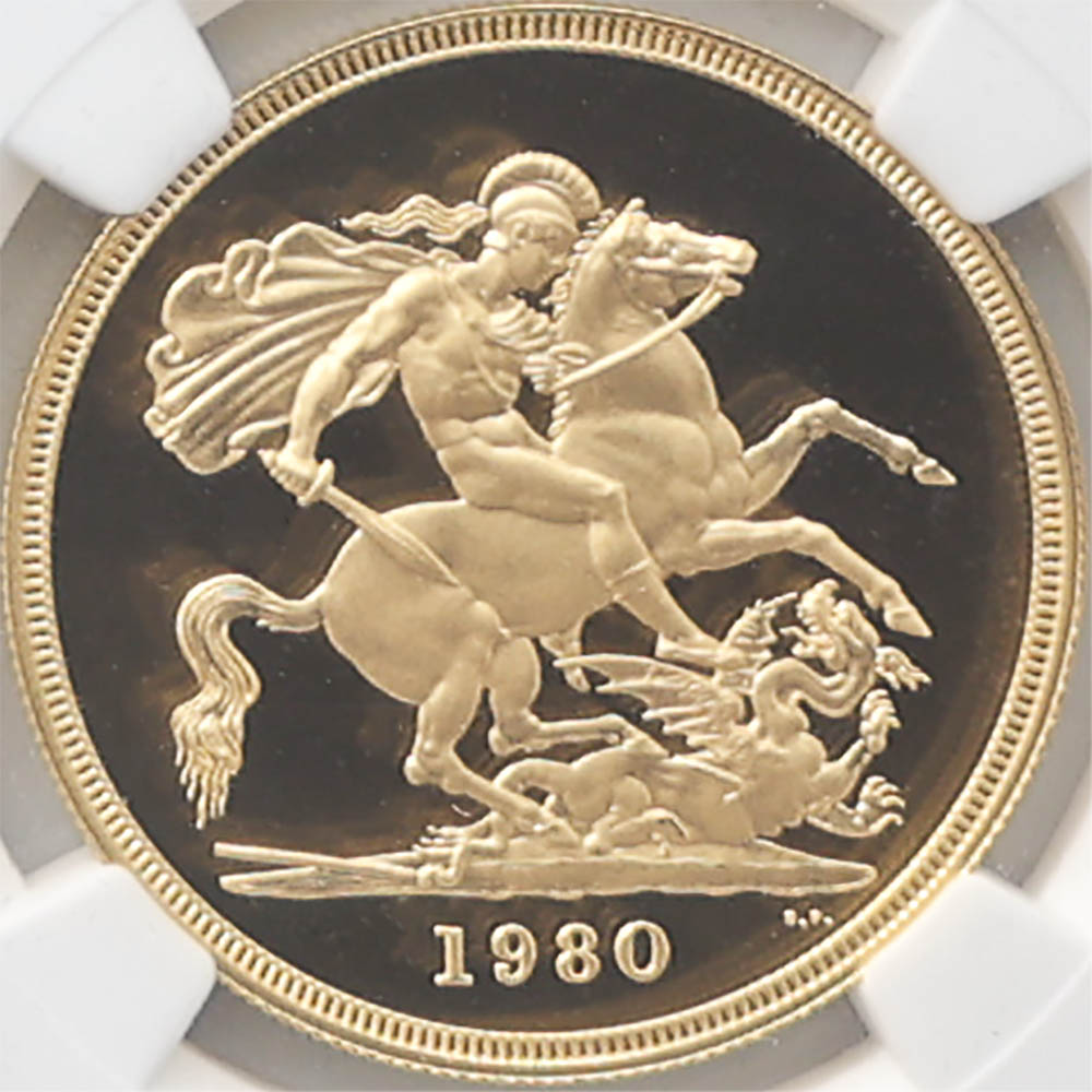 1980 �ѹ� ���ꥶ�٥�2�� ���֥�� 5�ݥ�ɡ�5���֥��� ��� �ץ롼�� NGC PF 69 UC ��ǹ���� ����̤������ �����硼��ε�༣ �����ꥹ ���