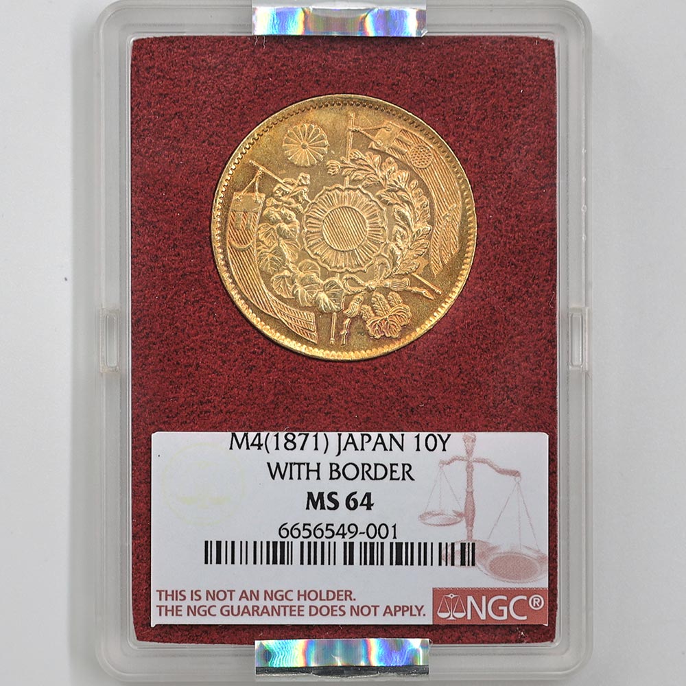 �������� 1871 ���� ����4ǯ 10�߶�� ͭ��  NGC MS 64 ̤���ѡ�����̤������ ��Ȣ�� ��10�߶�� ������ �ڥݥ���ȡ������ݥ������оݳ���
