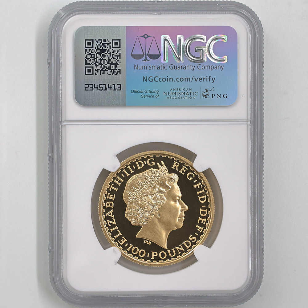 �������� 2007 �ѹ� �����ƥåɥ֥꥿�˥� 100�ݥ�� ��� 1���� �ץ롼�� NGC PF 70 UC �ǹ���� ����̤������ �����ꥹ ��ߡڥݥ���ȡ������ݥ������оݳ���