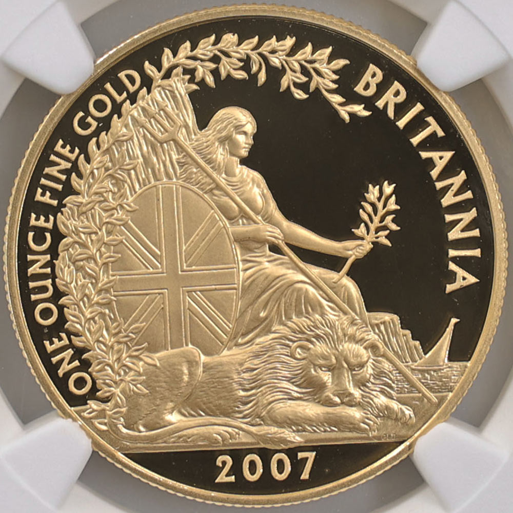 �������� 2007 �ѹ� �����ƥåɥ֥꥿�˥� 100�ݥ�� ��� 1���� �ץ롼�� NGC PF 70 UC �ǹ���� ����̤������ �����ꥹ ��ߡڥݥ���ȡ������ݥ������оݳ���