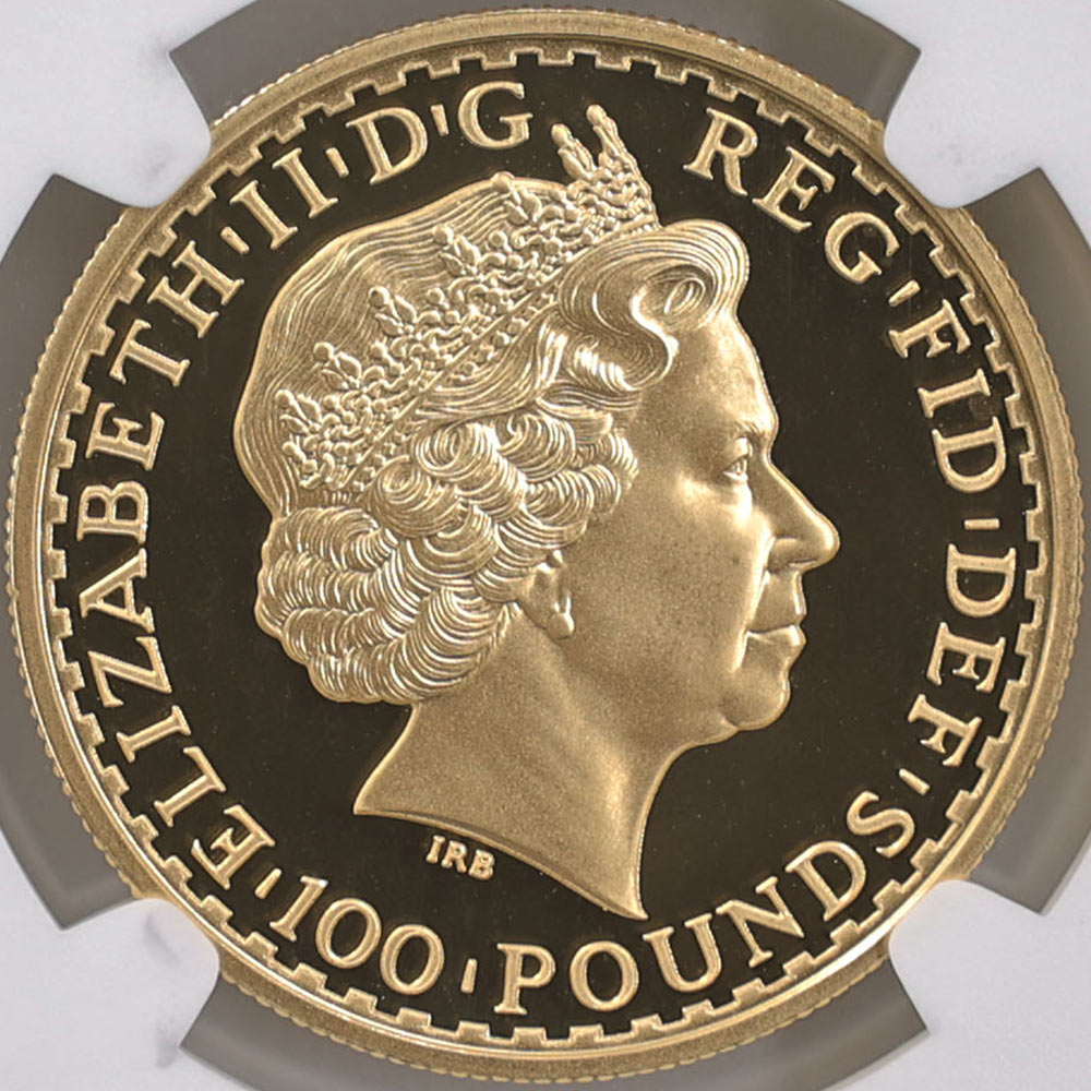 �������� 2007 �ѹ� �����ƥåɥ֥꥿�˥� 100�ݥ�� ��� 1���� �ץ롼�� NGC PF 70 UC �ǹ���� ����̤������ �����ꥹ ��ߡڥݥ���ȡ������ݥ������оݳ���